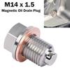 Silver Magnetic Oil Drain Plug Stainless Steel Oil Drain Sump Nut New Screw