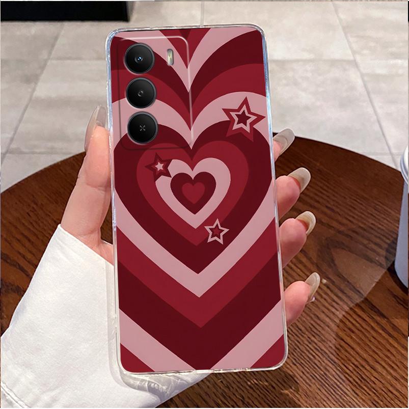 Для Realme C71 4G Чехол RMX5303 Прозрачный Мягкий Силикон Роскошный Милый Кролик с Сердечком Забавный Узор Защитный Бампер Чехол для Телефона Realme C71