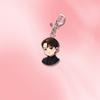 7 шт. Крутой Черный Наряд BTS Аниме Мультфильм Акриловый Брелок, Мультяшная Фигурка Bangtan Boys Брелок, Подвеска на Сумку K-pop Идол для Фанатов ARMY