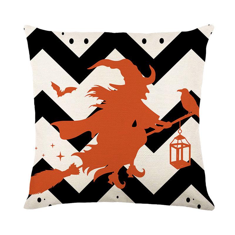 Новая Хэллоуинская наволочка для подушки, для гостиной, дивана, спальни, декоративная наволочка, лен, украшение для дома