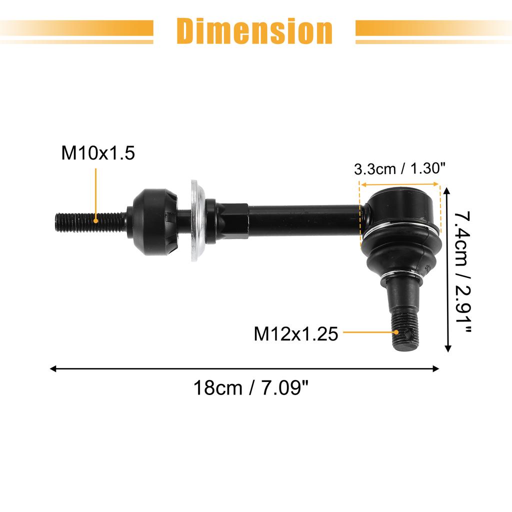 UXCELL 2 Pcs Front Sway Bar Links K7280 for Dodge for Ram 1500 2500 3500 1995-1999