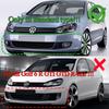 Сплиттер-диффузор накладка на передний бампер для VW Golf 6 MK6 Standard TSI TDI MPI 2008-2013 АБС глянцевый черный обвесы тюнинг