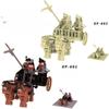 Koruit XP601 Ancient War Horse Carriage Qin Empire Soldiers Action Figure Accessories Building Blocks Toys For Children Gift