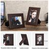 CONTACTS FAMILY Vintage Genuine Leather Desktop Picture Frame Children Family Lover Table Photo Frame