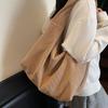 Корейская повседневная холщовая сумка большой вместимости женская 2025 новая в ленивом литературном стиле сумка-тоут под мышкой сумка-шоппер на плечо