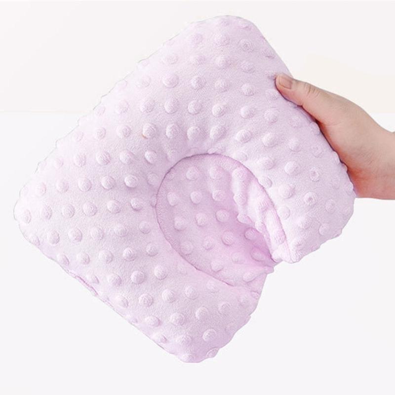 Вогнутая подушка для новорожденных Двусторонняя подушка для поддержки головы Дышащие удобные подушки для младенцев мальчиков и девочек