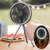 10000mAh 4000mAh Camping Fan Rechargeable Desktop Portable Circulator Wireless Ceiling Electric Fan with Power Bank LED Lighting
