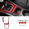 Real Soft Carbon Fiber Sticker for Mazda 3 Axela 2014 2015 2016 LHD RHD Manual Car Gear Shift Panel Interior Trim Accessories