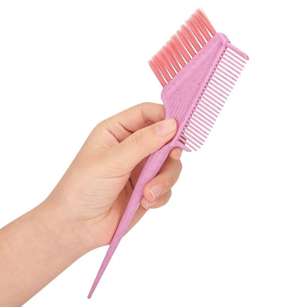 6Pcs 4 Colors Hair Dye Tools Set Hairdressing Mixing Bowl Brush Set  for Stylist