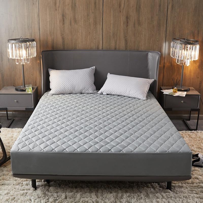 Водонепроницаемый стеганый наматрасник, воздухопроницаемый защитный чехол для кровати, наматрасник Queen, не включая наволочку, простыню с тиснением