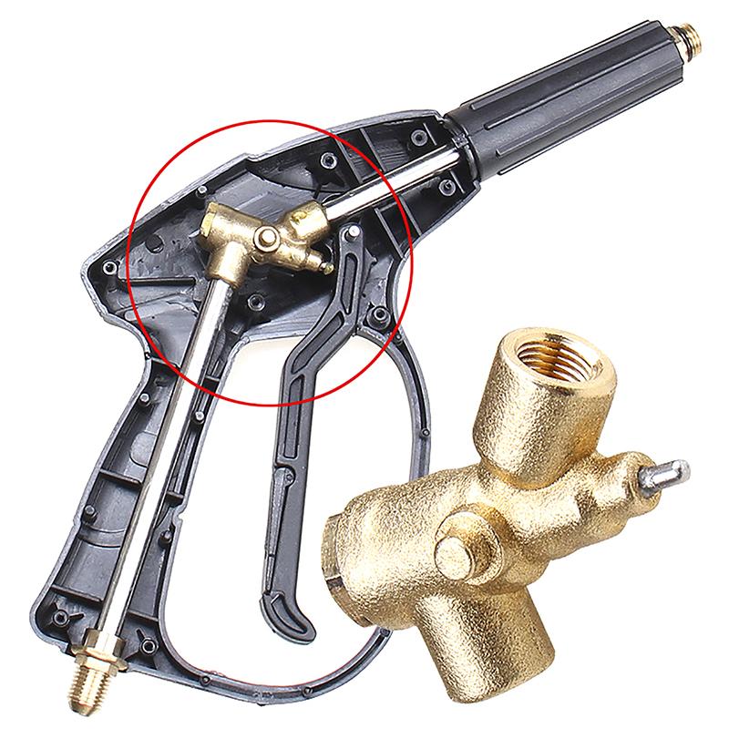 1PC Replacement Pressure Washer Spray Gun Valve With 10mm Thread High Pressure Water Gun Connector Accessories Valve Body Switch