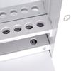 Jewelry Mirror Cabinet, Standing, LED Lights, Lock, Drawers, Foldable Table, 45 x 36 x 150 cm