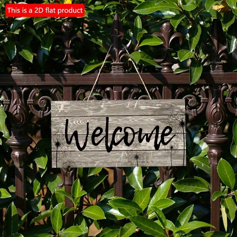 2d Flat 20*10cm, Wooden Home Decor, Welcome Signs, Creative Decorative Signs, for Home, Kitchen, Garden, Bedroom, Bar Decor.