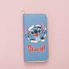 New Fashion Long Wallet Stitch Zipper Printed Student Cartoon Wallet Change Bag Card Bag