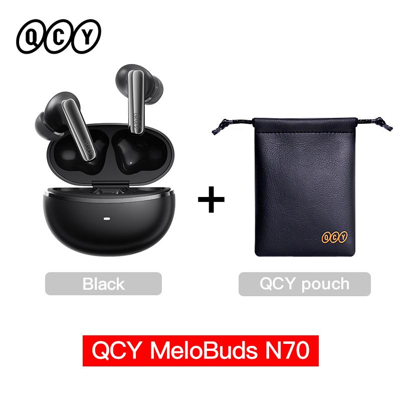 QCY HT18 MeloBuds N70 Wireless Earphones Bluetooth 6.0 Hi-Res with LDAC Audio Earbuds Hybrid ANC Dual Driver Headsets 50Hrs IPX5