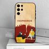 Чехол для телефона TV The S-Sopranos-S для Samsung S25,24,23,22,30,21,10,9,Ultra,Plus,Lite,FE,4,5 G Мягкий Черный Чехол