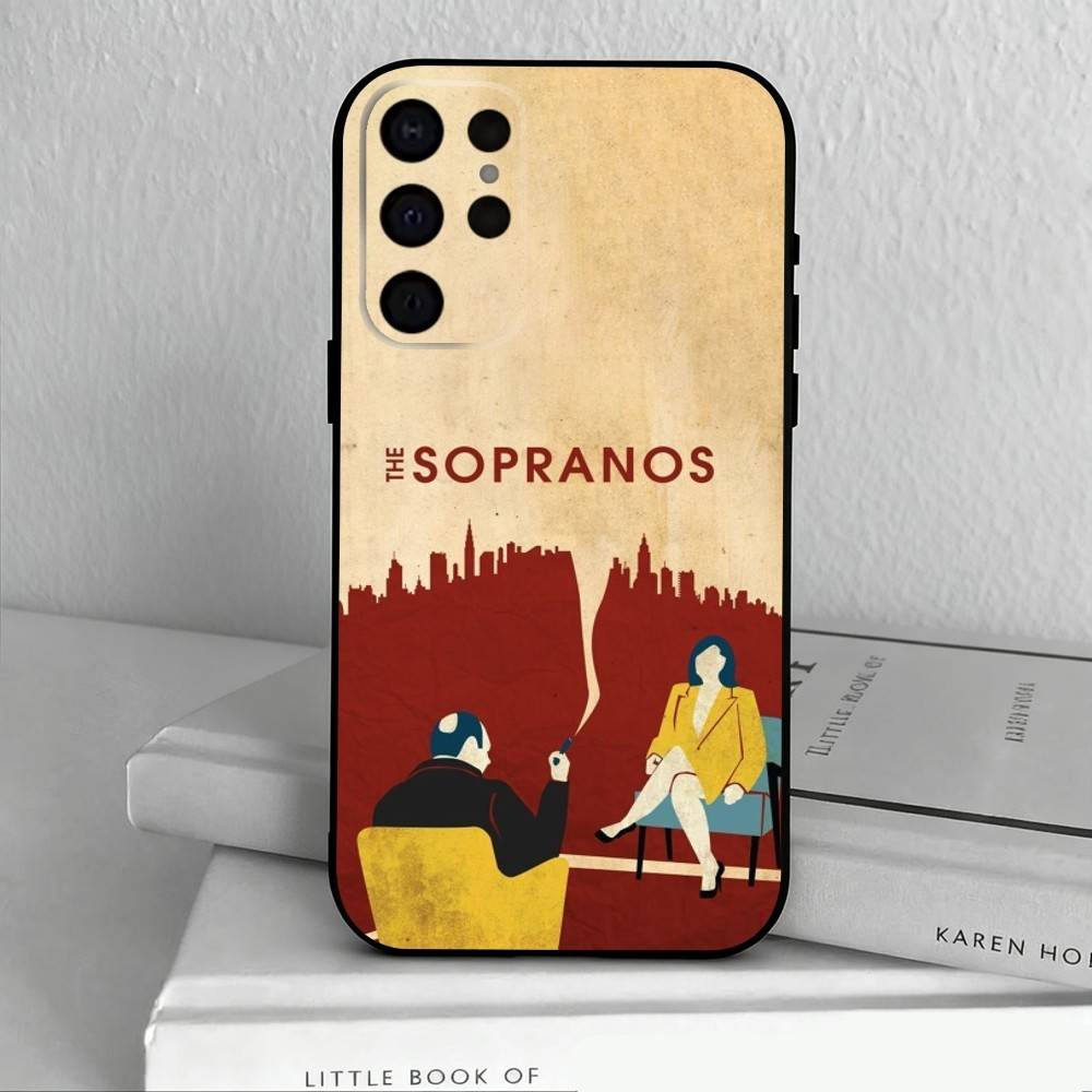 Чехол для телефона TV The S-Sopranos-S для Samsung S25,24,23,22,30,21,10,9,Ultra,Plus,Lite,FE,4,5 G Мягкий Черный Чехол