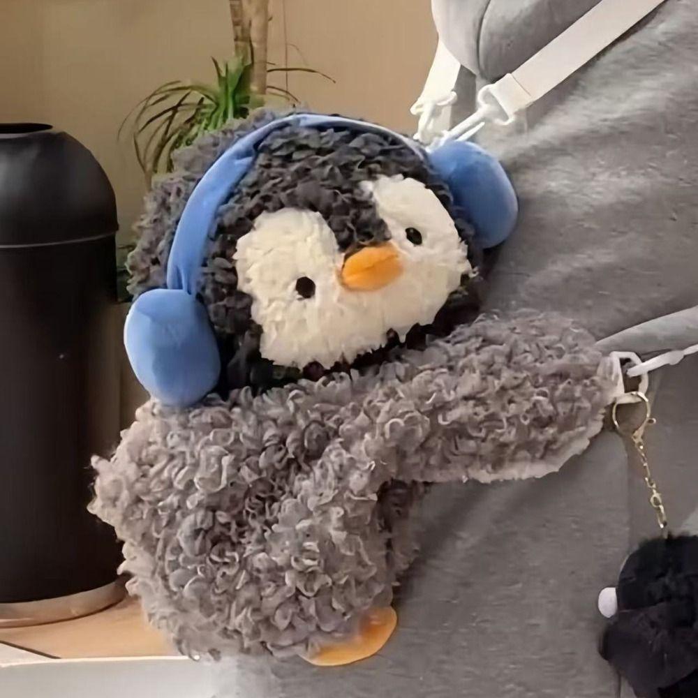 Сумка двойного назначения Детский рюкзак Плюшевая игрушка Животное Сумка через плечо Пингвин Сумка через плечо Студенты