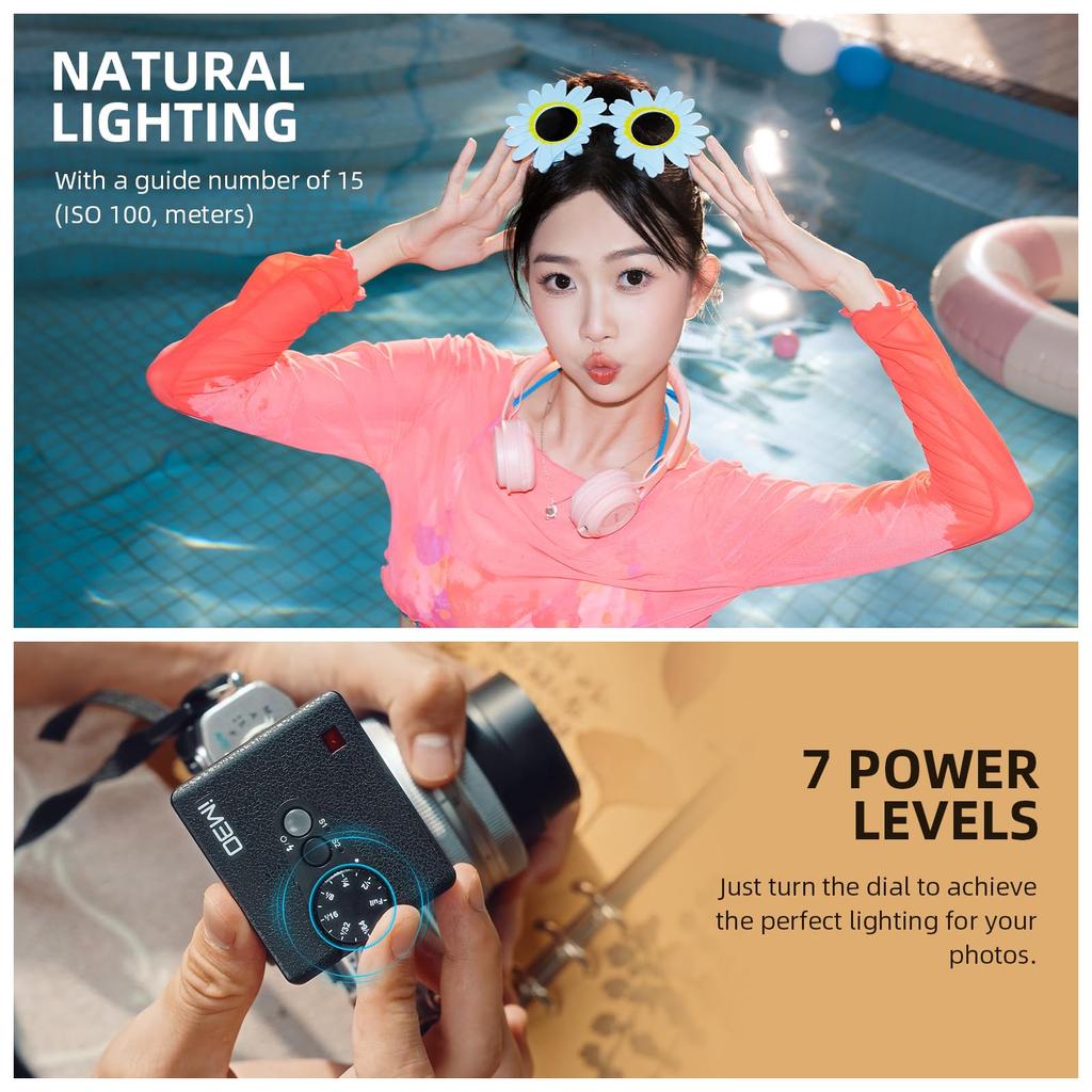 Авторизованная вспышка GODOX iM30 Mini Camera Flash Mini iFlash GN15 CCT 6500K Время цикла составляет 7 с, подходит для вспышки Fuji Olympus Speedlite [GODOX