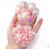 Handmade Grape Noisy Squishy Ball Colorful Beads Cat Paw Sensory Fidget Toys for Kids Adults Stress Relieve Squeeze Toys