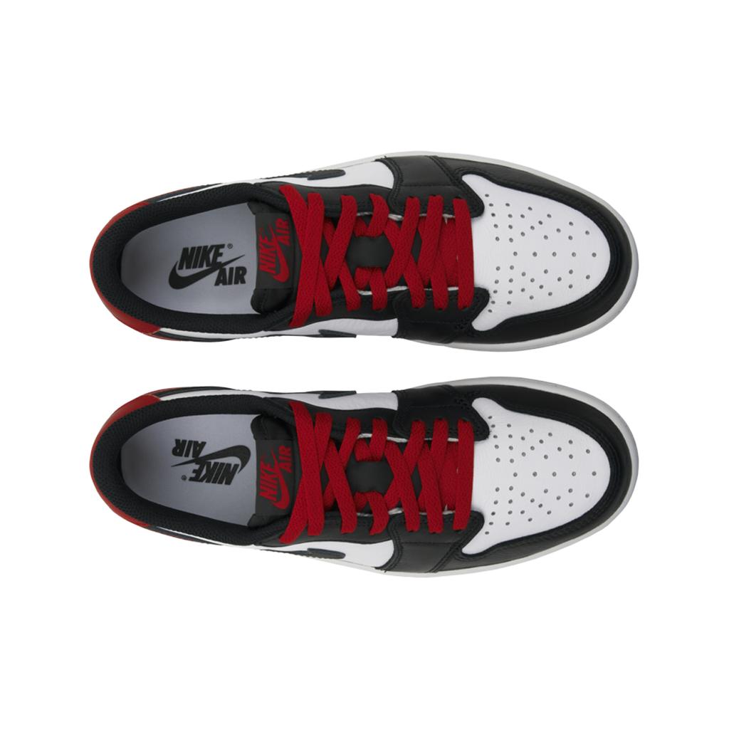 Кроссовки унисекс Air Jordan 1 Retro Low OG с черным носком, белый университетский красный CZ0790-106