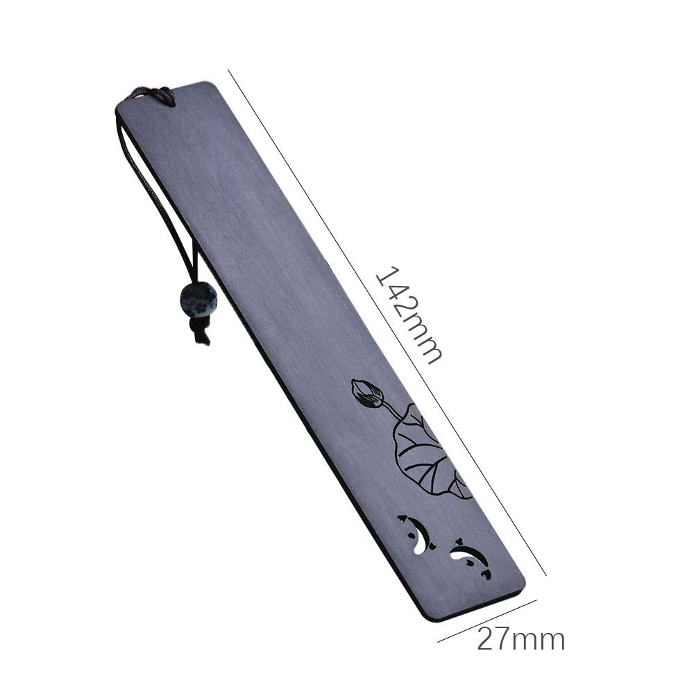 Деревянная винтажная закладка канцелярские товары в китайском стиле зажим для книги пруд с лотосами лунный свет ретро маркер страницы книги для любителей чтения