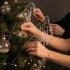 Glitter Finish Christmas Crystal Pick Branch Crystal Dangle Christmas Tree Crystal Pick  Wreath