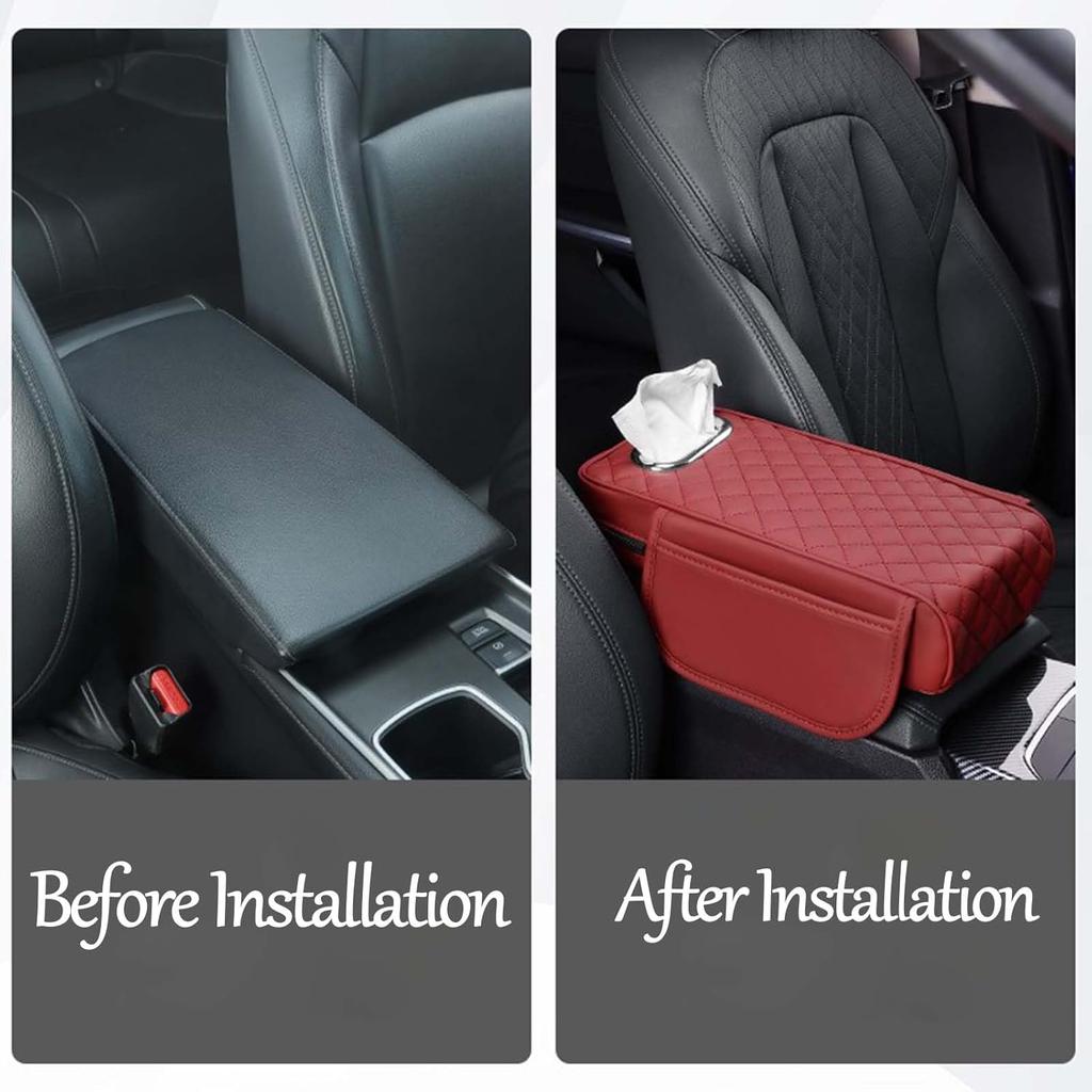 Подлокотник из пеноматериала с эффектом памяти для Volkswagen VW Taigo Touran Tiguan CC Beetle Passat Jetta B6 B7 B8, чехлы на центральную консоль с отделением для салфеток и