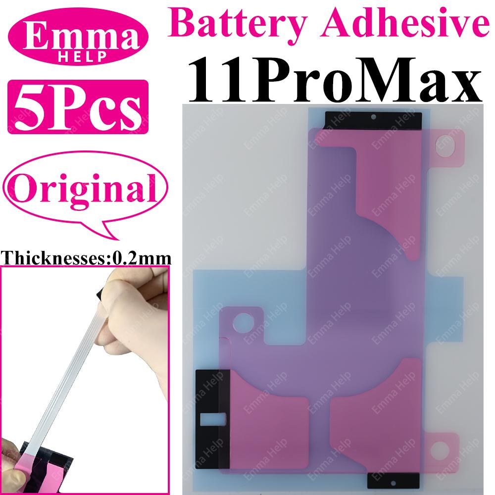 5 шт. Наклейка на аккумулятор для iPhone 13 Pro Max 14 Plus 15 16 13 12 11 Клейкая лента для аккумулятора Запасные части