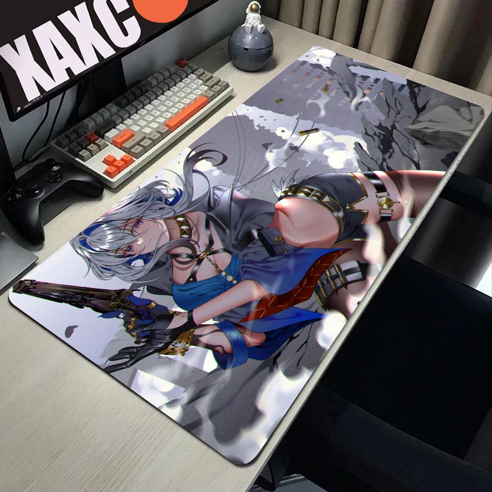 Galbrena cool girl Large Wuthering Waves Mouse Pad XXL Gamer PC Keyboard deskmat NonSlip Rubber Laptop overlock Mousepad