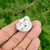 Gift For Her 925 Silver Natural Labradorite Promise Flower Adjustable Ring