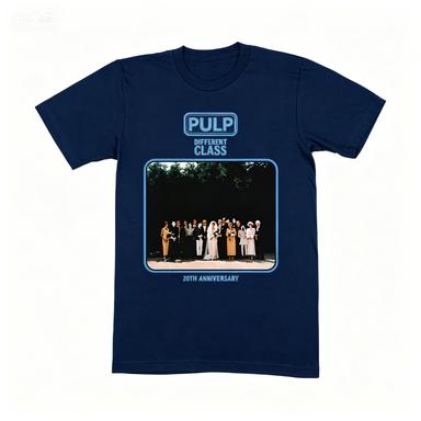 Vintage Pulp Different Class 30th Anniversary Album Graphic Tee 2026british Rock Fan Casual Cotton T Shirt