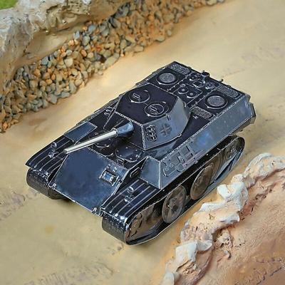 3D трехмерные металлические фуры, немецкая цветная модель танка Leopard, фигурки