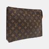 [Pre-Owned] Toiletry Pouch 26 Classic Monogram Canvas And Leather Wash Bag - Good #W0U4RN