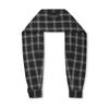 YUTHENTIC Check Sleeve Muffler Black Check AX5XF8502D