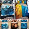 3d Godzilla Newest King Of The Monsters Design Bedding Set Duvet Cover 3pc