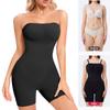 Strapless Shapewear Bodysuit for Women Full Body Shaper Tummy Control Romper Under Dresses Seamless Mid Thigh Jumpsuit Tops