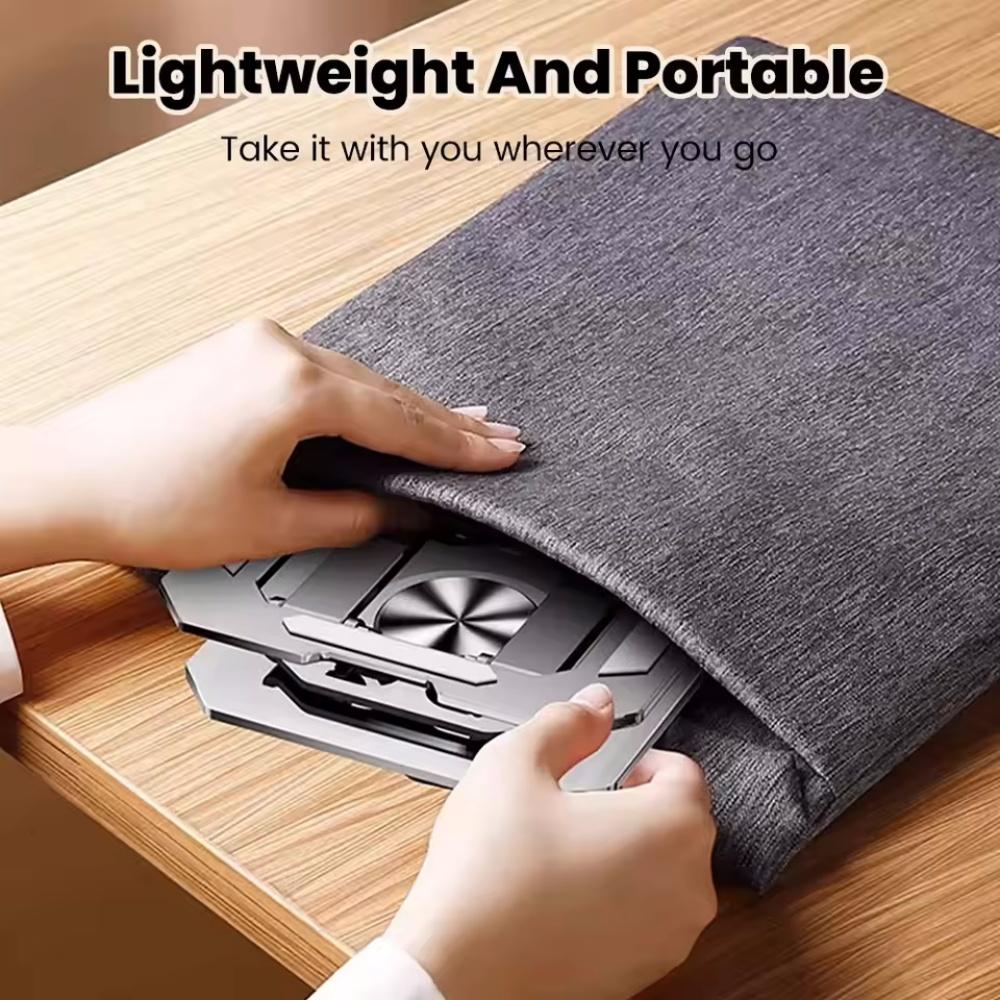 360 Degree Rotating Metal Hollowed Out Tablet Desktop Holder Adjustable Folding Monitor Stand for ipad Xiaomi Phone Universal
