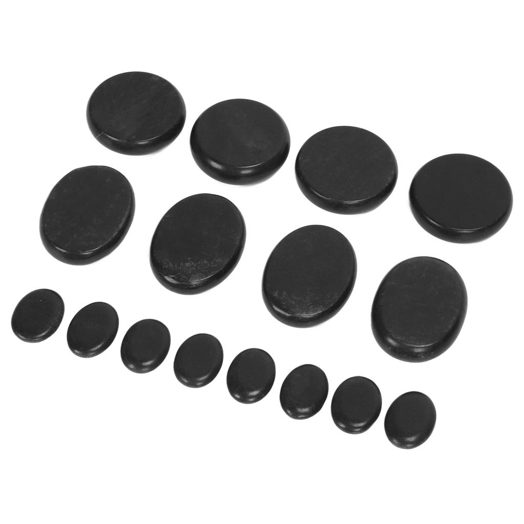 16 шт. Массажные камни для разогрева, терапия, уменьшение боли, безводный нагрев, гладкий нагретый камень с