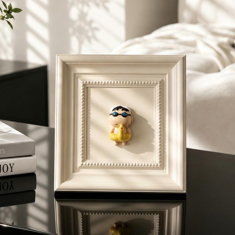 3D Relief Dog Photo Frame Decor Entryway Living Room Desk Home Stylish ABS Crafted Wall Tabletop Ornament