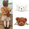 Cute Bear Plush Shoulder Bag For Children Kids Cartoon Messenger Bags Kawaii Plush Purses Little Girls Stuffed Animals Backpack