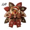 Farmhouse Holiday Decor Diy Christmas Quilt Bow DIY Sewing Kit 3D Handmade Decorative Ornament Pre-cut Handcraft Materials Fabric And Step-by-Step