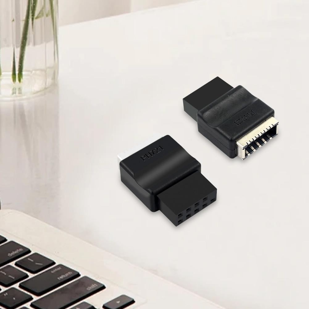 Адаптер-удлинитель USB 2.0 9-Pin на Type-E для передней панели материнской платы, штыревой на гнездовой, для настольного ПК