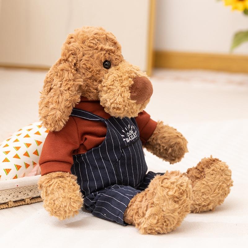 Cute Cartoon Anime Furry Bailey Dog Plush Toy Soft Comfortable Stuffed Animal Doll Home Decor Gifts for Girl