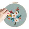 Набор для начинающих для ручной вышивки с цветочным узором, вышивка, шитье, набор для вышивания, рукоделие для любителей вышивки