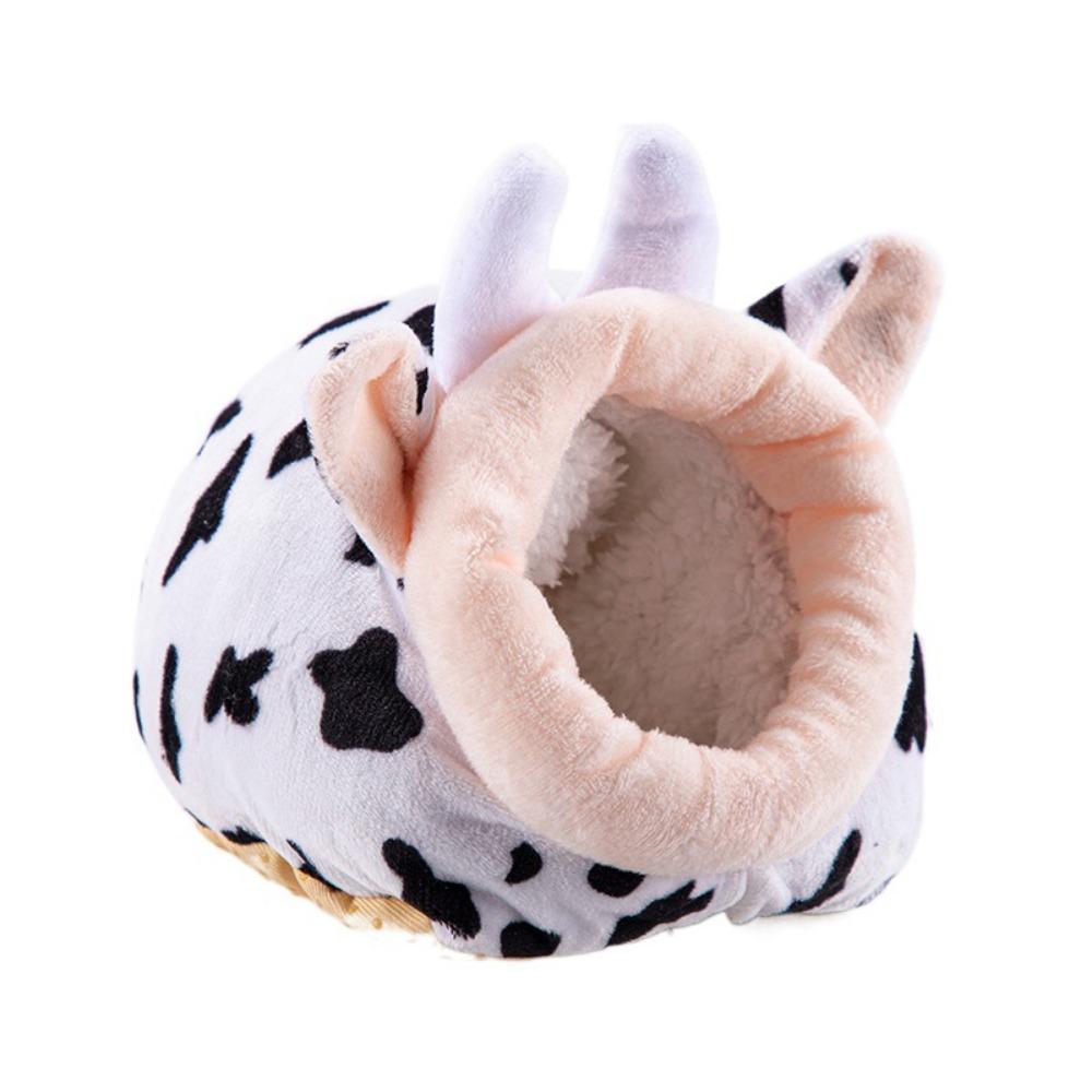 Warm Hamster Cotton Nest Cartoon Hamster Hideout Cute Guinea Pig House for Winter