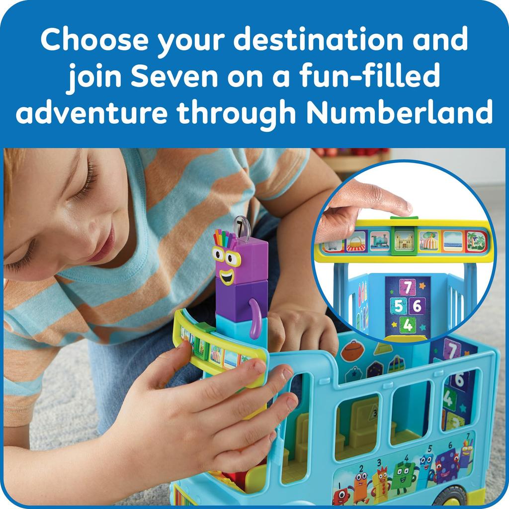 Numberblocks Rainbow Counting Bus Kazuasobi Обучающая игрушка 96092 Подлинный продукт