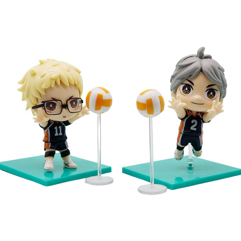 Горячий 8 шт./1 набор Фигурка Haikyuu Ойкава Тоору Модель Q Версия Хинаты Шоё Игрушка Кей Цукишима Подарок Коллекция Тадаши Ямагучи ПВХ