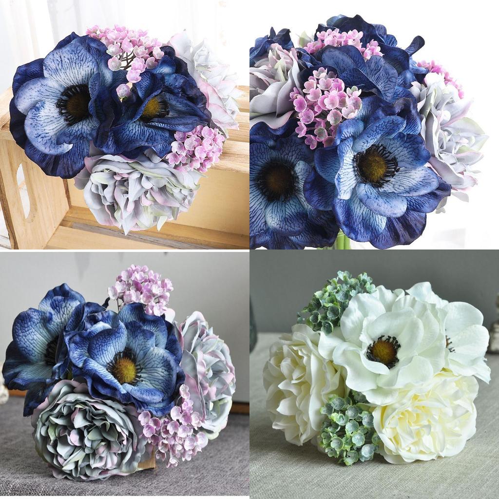 Пышный букет мак пион гипсофила симуляция цветка идеально подходит для домашнего декора и реквизит для фотосъемки