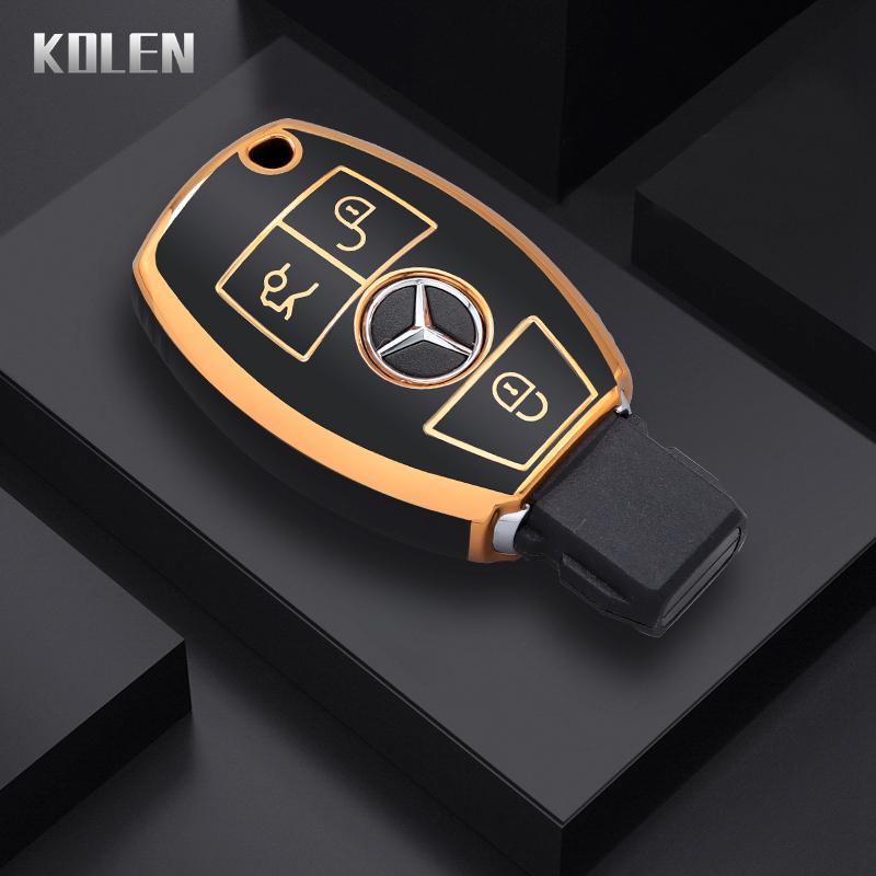 Чехол-оболочка из ТПУ для автомобильного ключа Mercedes Benz W204 W205 W206 W212 W213 W221 W222 W223 W463 Классы A C E S GLA GLE GLC GLK GLS